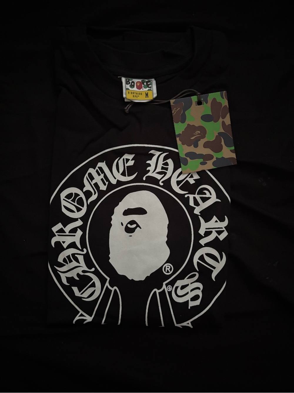 Bape Black x Chrome Tee New w/ Tags